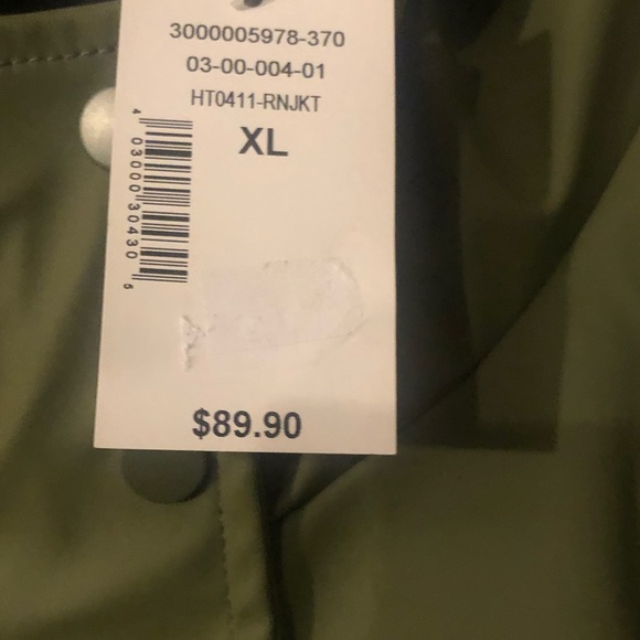 Womens Hooded Rain Jacket, size XL - Picture 8 of 8